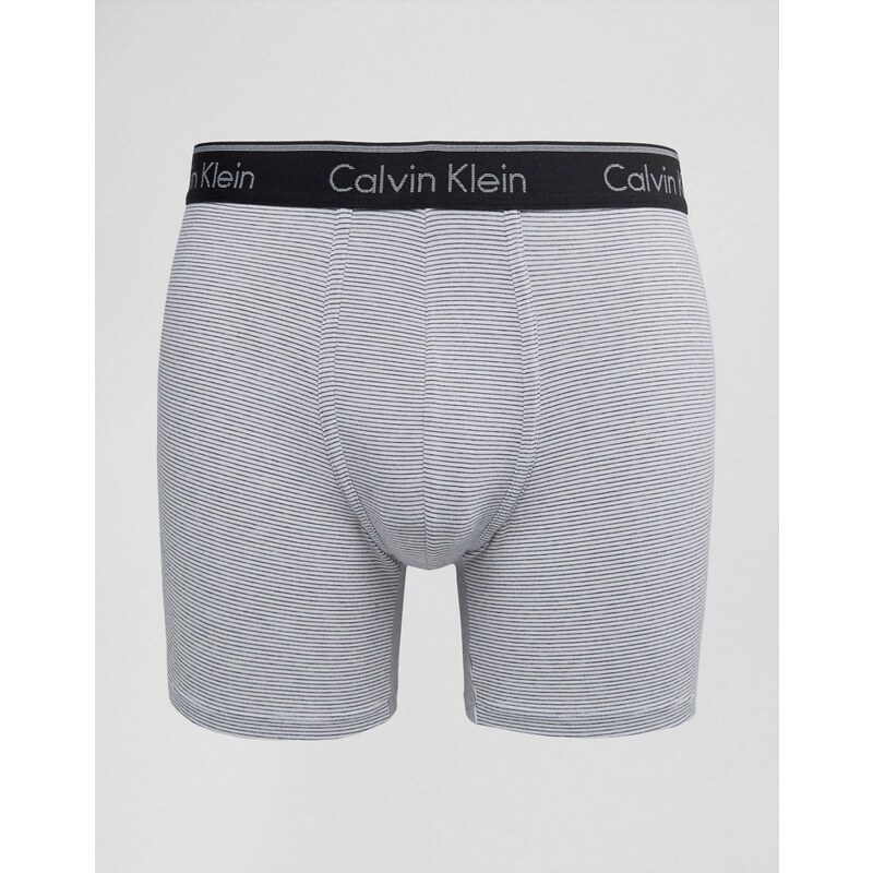 Calvin Klein - Boxershorts mit Streifen - Weiß
