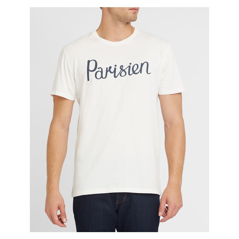 MAISON KITSUNÉ Weißes T-Shirt Parisien