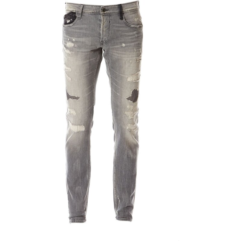 Le Temps des Cerises 711 - Jeans mit Slimcut - grau