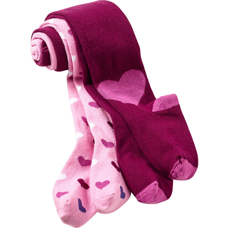 bpc bonprix collection Strumpfhosen (2er-Pack) in rosa für Mädchen von bonprix