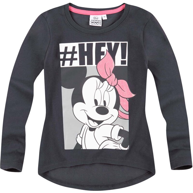 Disney Minnie Langarmshirt grau in Größe 104 für Mädchen aus 100% Baumwolle