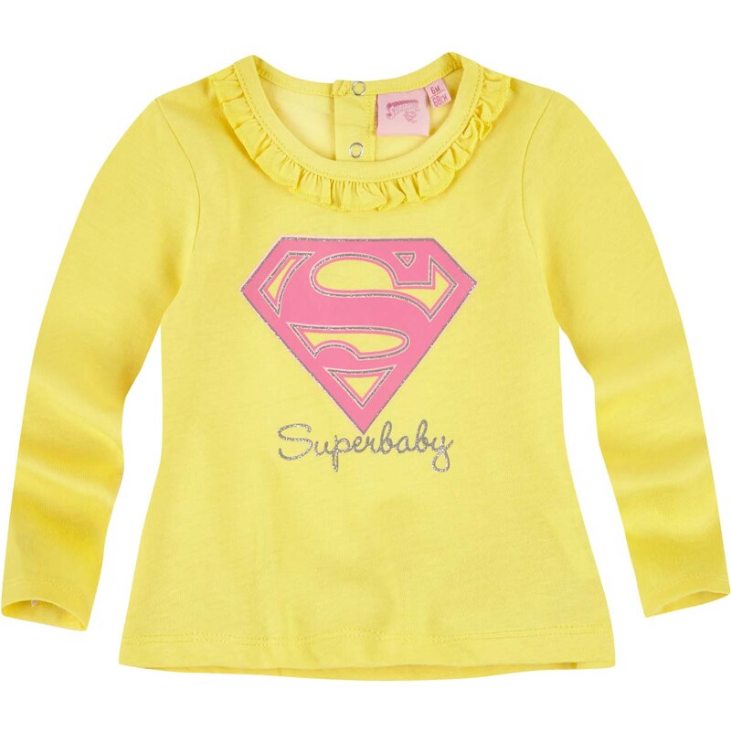 Superbaby Langarmshirt gelb in Größe 3M für Mädchen aus 100% Baumwolle