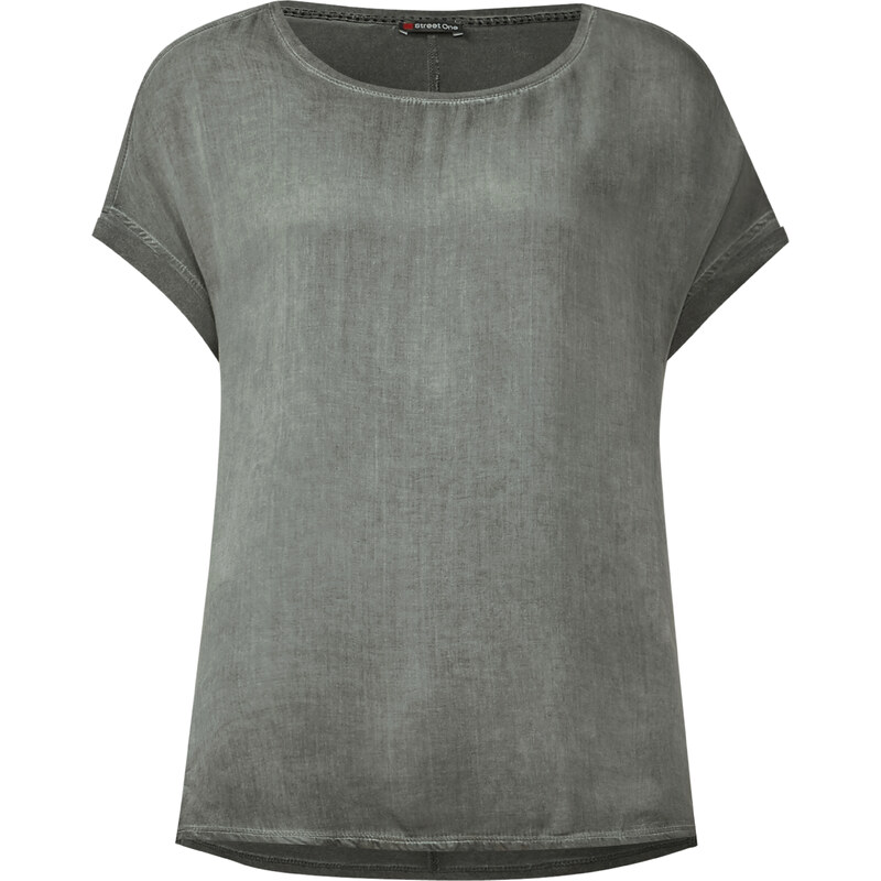 Street One Washed-Look Shirt Gianna - dusty olive, Damen