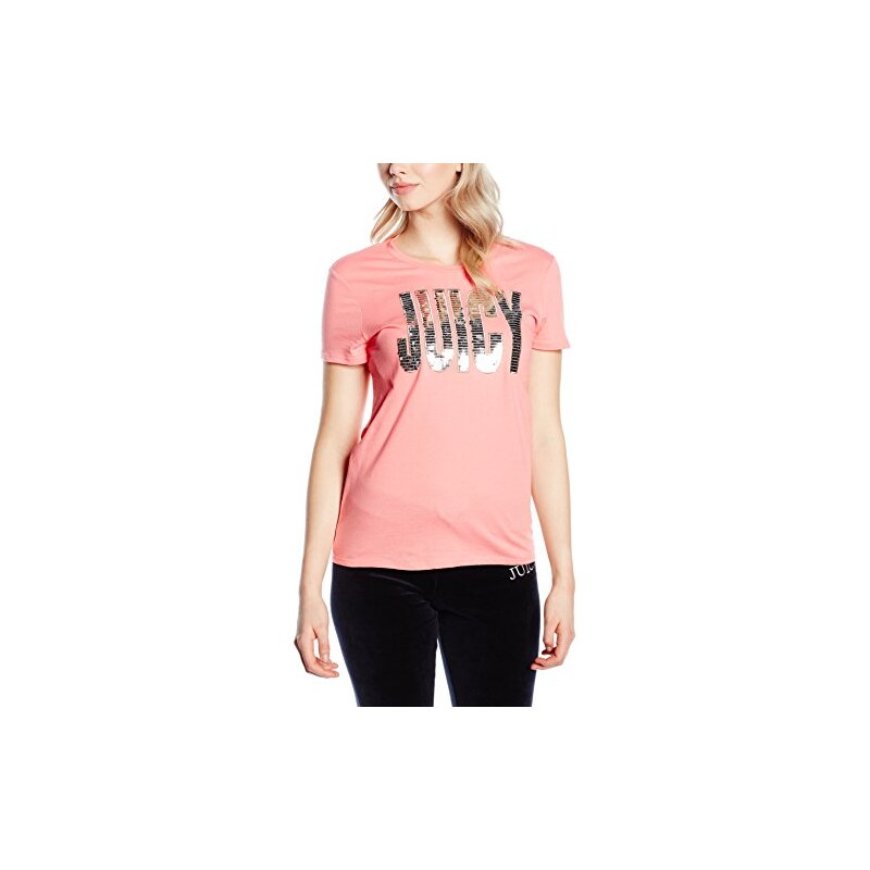 Juicy Couture Damen T-Shirt Logo Flag