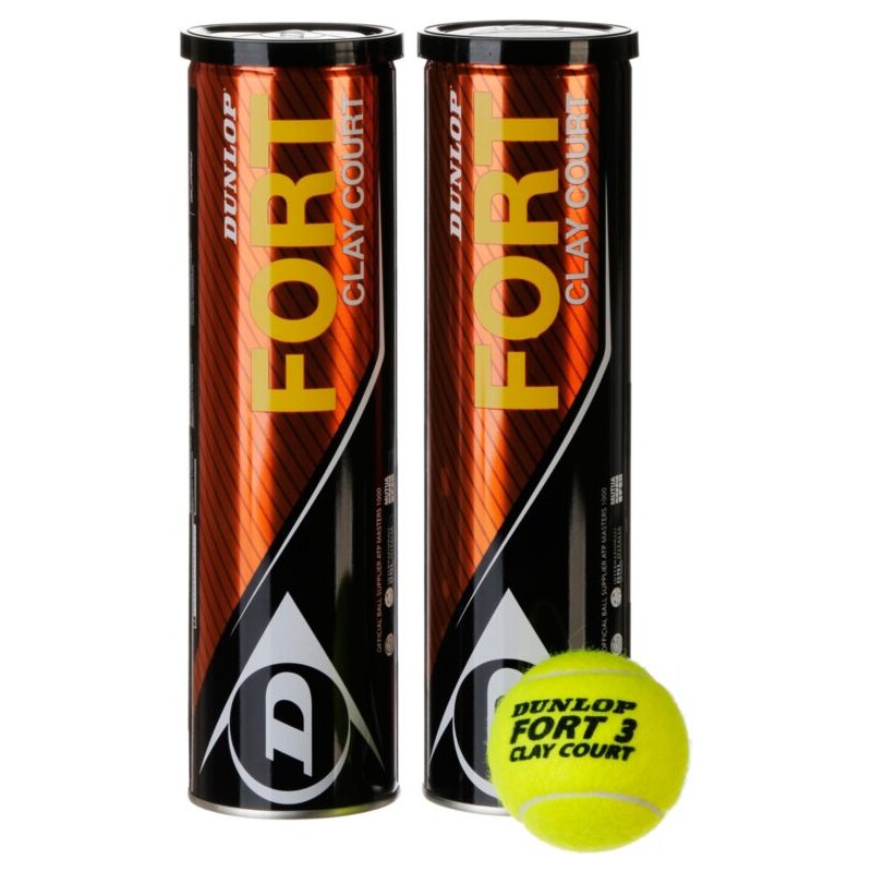Dunlop Fort Clay Court Doppelpack Tennisball