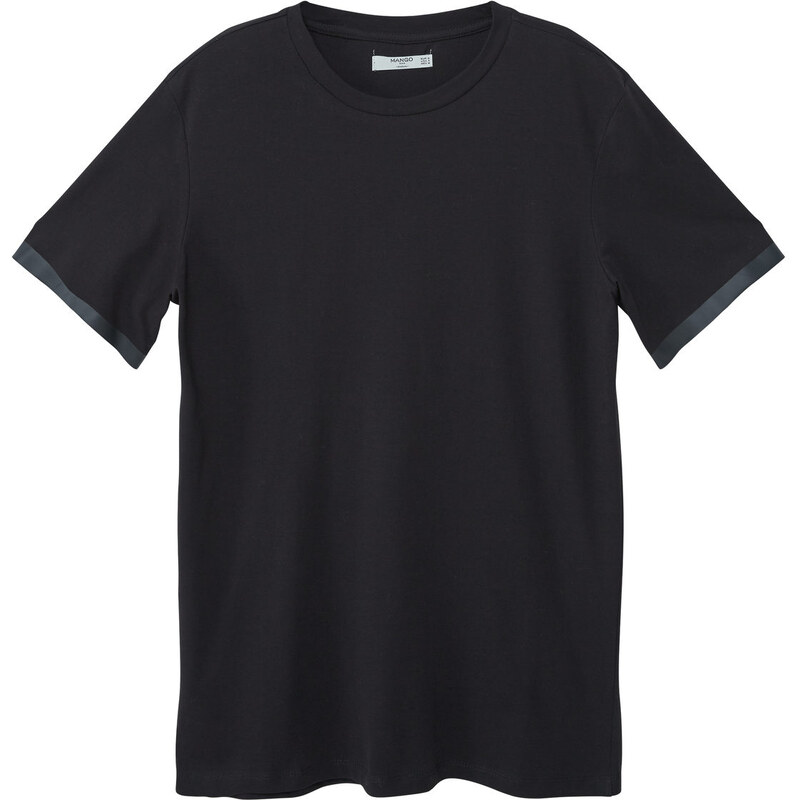 MANGO MAN T-Shirt Mit Kontrastpaspeln