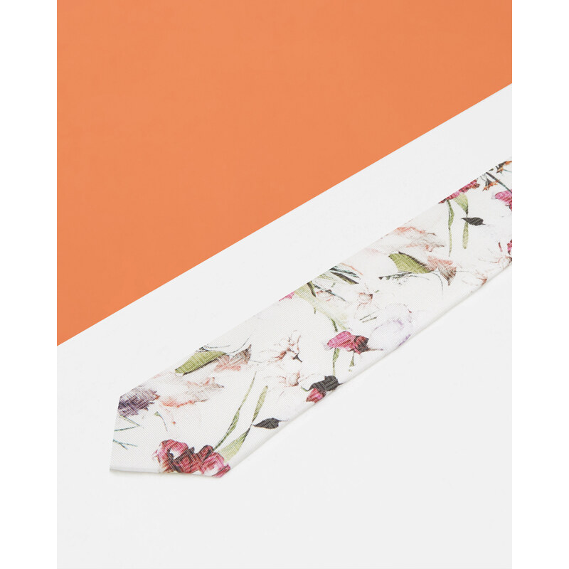 Ted Baker Seidentuch mit floralem Print Weiß