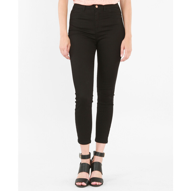 Sale - Skinny-Jeans mit hoher Taille -60%, Schwarz, Größe 36 - Pimkie - Mode für Damen
