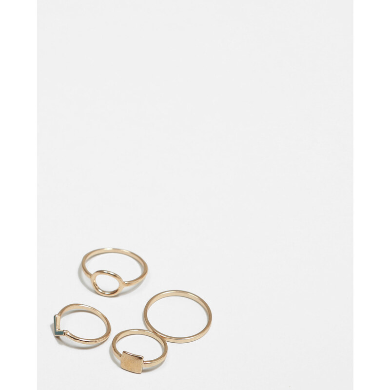 Set aus schmalen Ringen Gold, Größe 00 -Pimkie- Mode für Damen