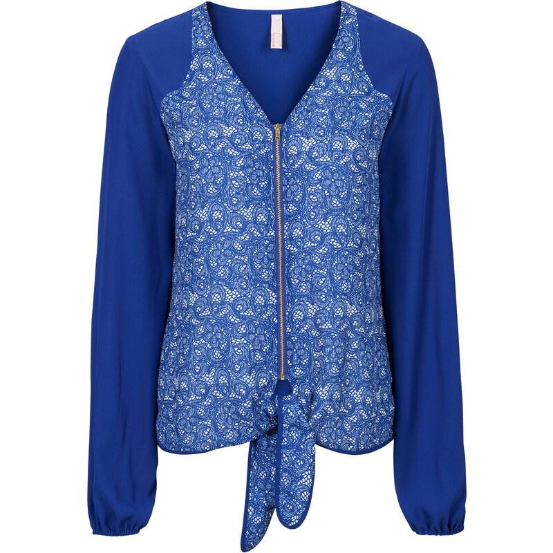 BODYFLIRT boutique Bluse in blau von bonprix