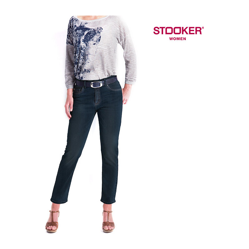 Stooker Women Stooker Slim Fit-Stretch-Jeans Zermatt Blue-Black - Dunkelblau - W42-L30