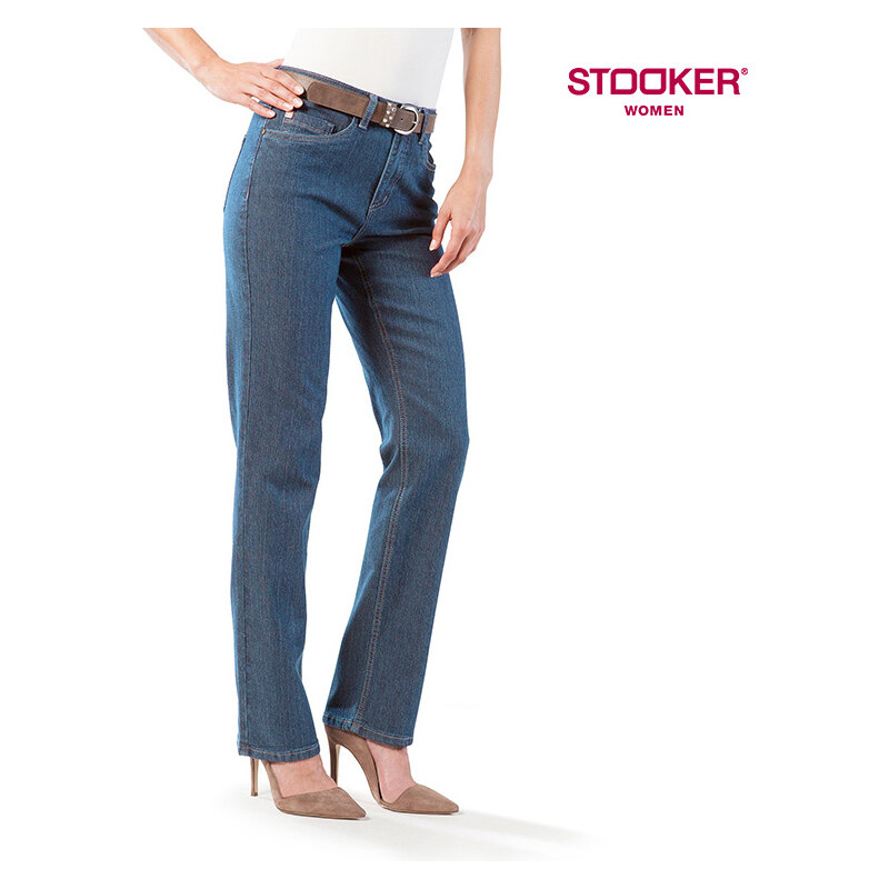 Stooker_Women Stooker Regular Fit-Stretch-Jeans Tokio Blue - EU 48 - L30