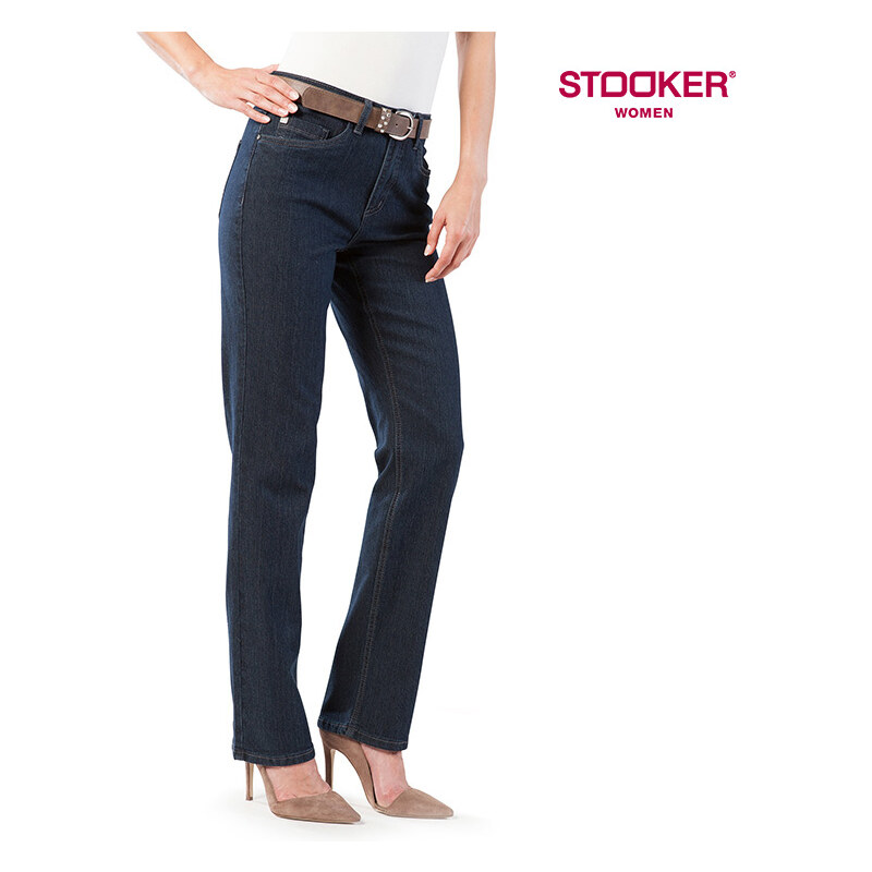 Stooker_Women Stooker Regular Fit-Stretch-Jeans Tokio Blue-Black - EU 40 - L32