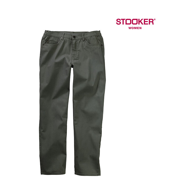 Stooker_Women Stooker Classic Stretch-Jeans Dubai Shale-Green - W44-L30