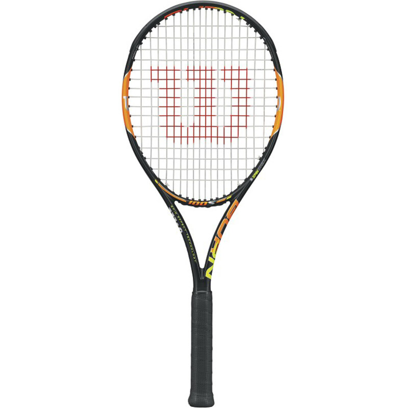 Wilson: Tennisschläger Burn 100S - besaitet, schwarz/orange, verfügbar in Größe 2,3