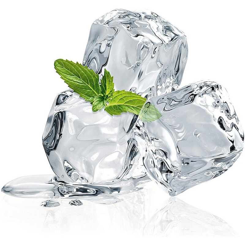 Eurographics Glasbild »Three Mint Ice Cubes«, 20/20cm