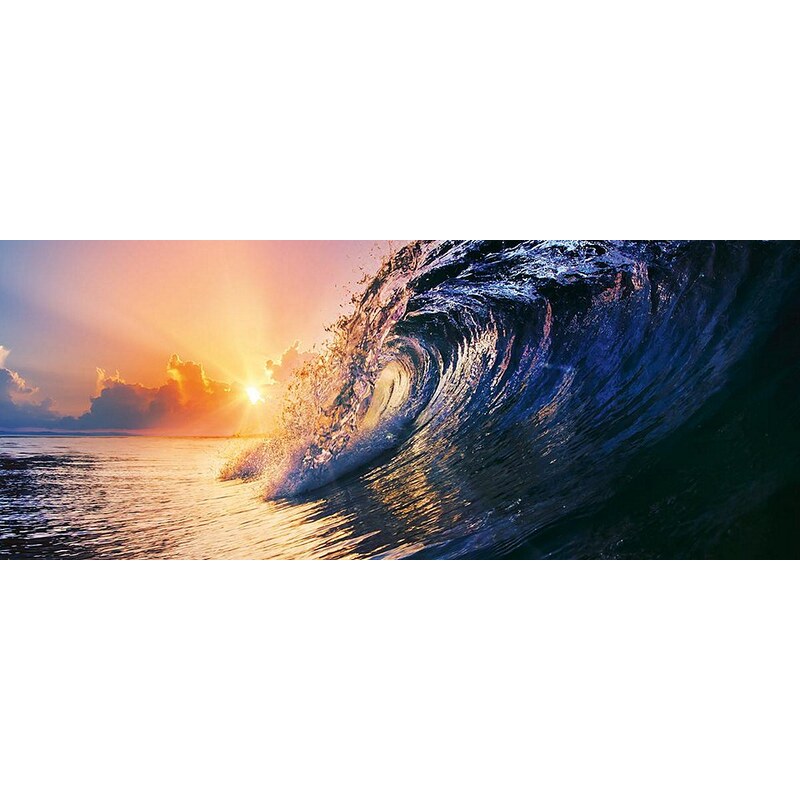 Eurographics Glasbild »Tropical Sunset Wave«, 125/50cm