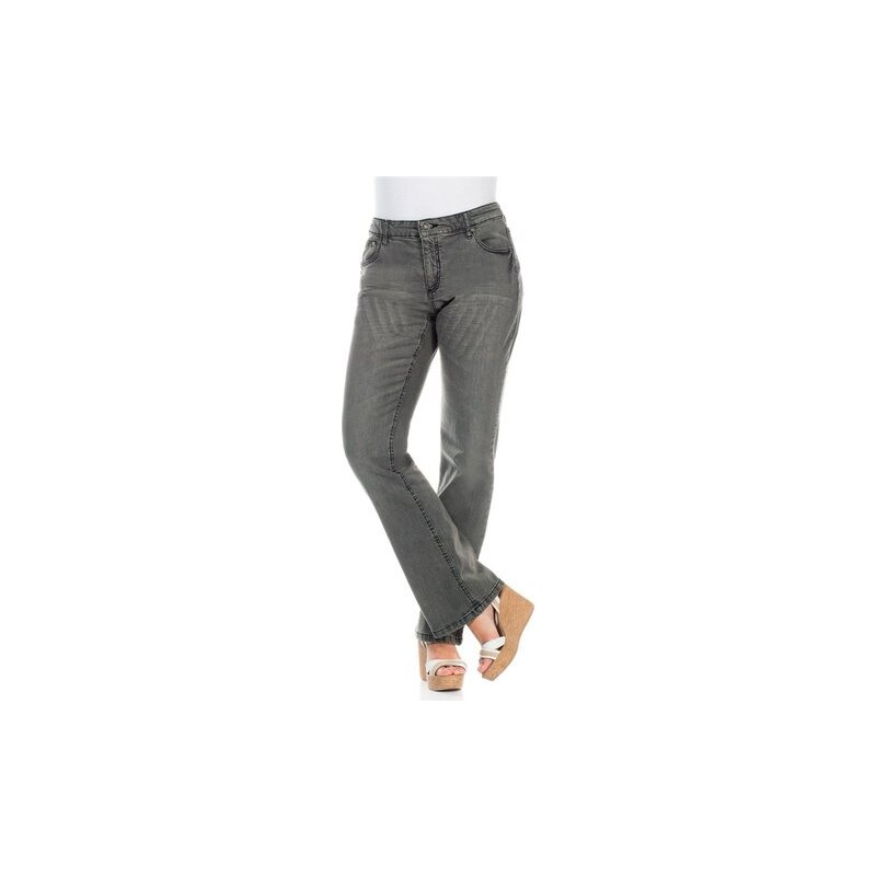 Damen Denim Bootcut-Stretch-Jeans „Mila” SHEEGO DENIM grau 40,42,44,46,48,50,52,54,56,58