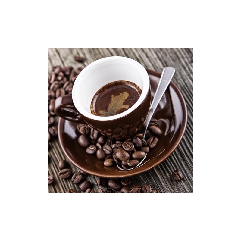 Eurographics Glasbild Hot Brown Coffee & Beans 30/30cm EUROGRAPHICS braun
