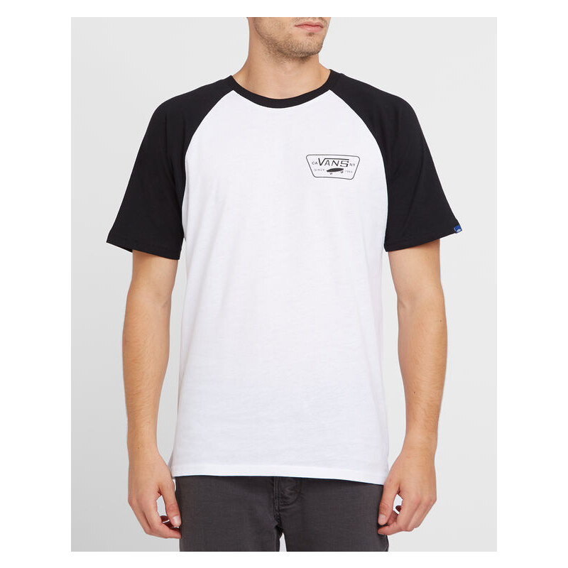 VANS Raglan-T-Shirt in Schwarz-Weiß