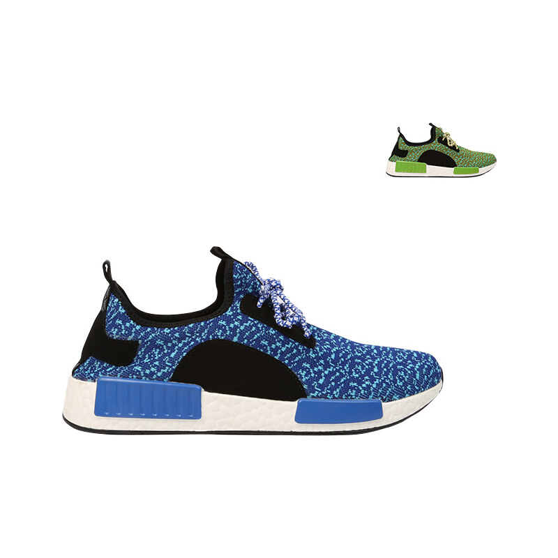 Lesara Textil-Sneaker mit Muster - Neongrün - 39