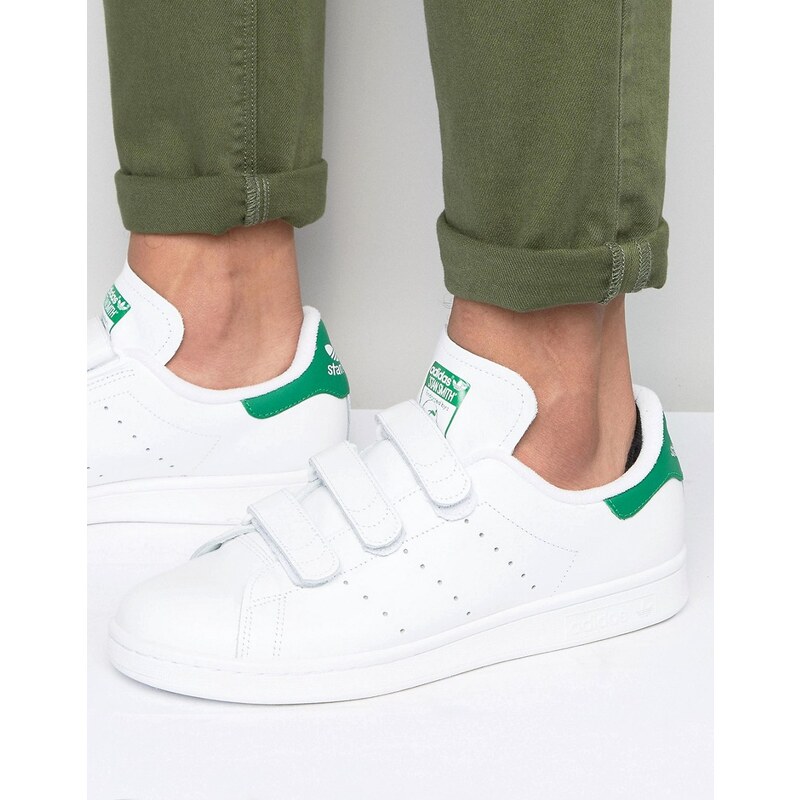 adidas Originals - Stan Smith - Weiße Sneaker mit Klettverschluss, S75187 - Weiß