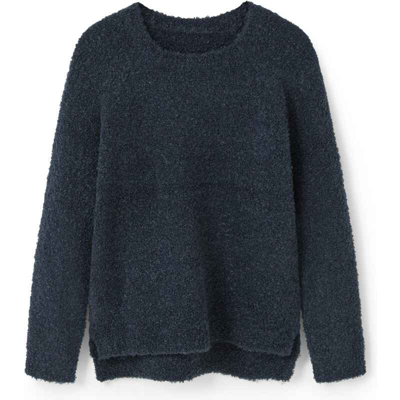 MANGO KIDS Strukturierter Woll-Mix-Pullover