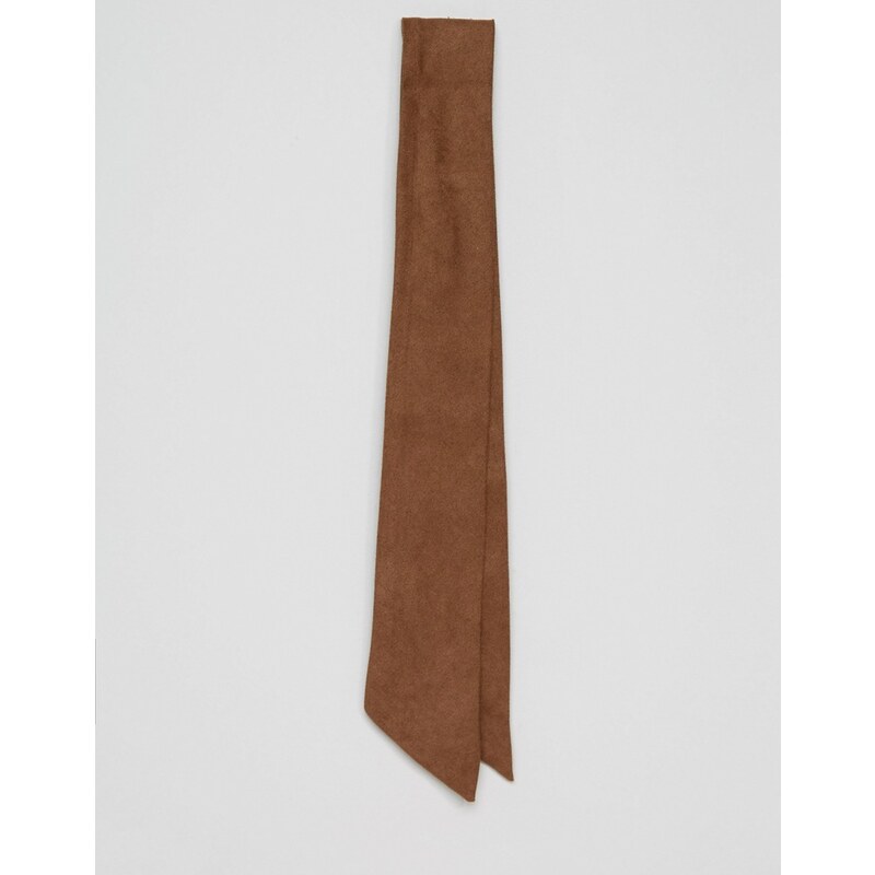ASOS - Breite Krawatte mit schrägen Enden - Bronze