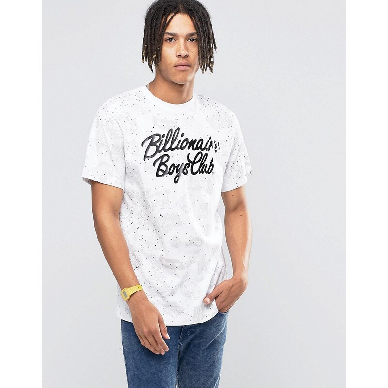 Billionaire Boys Club - Galaxy - Logo-T-Shirt - Weiß