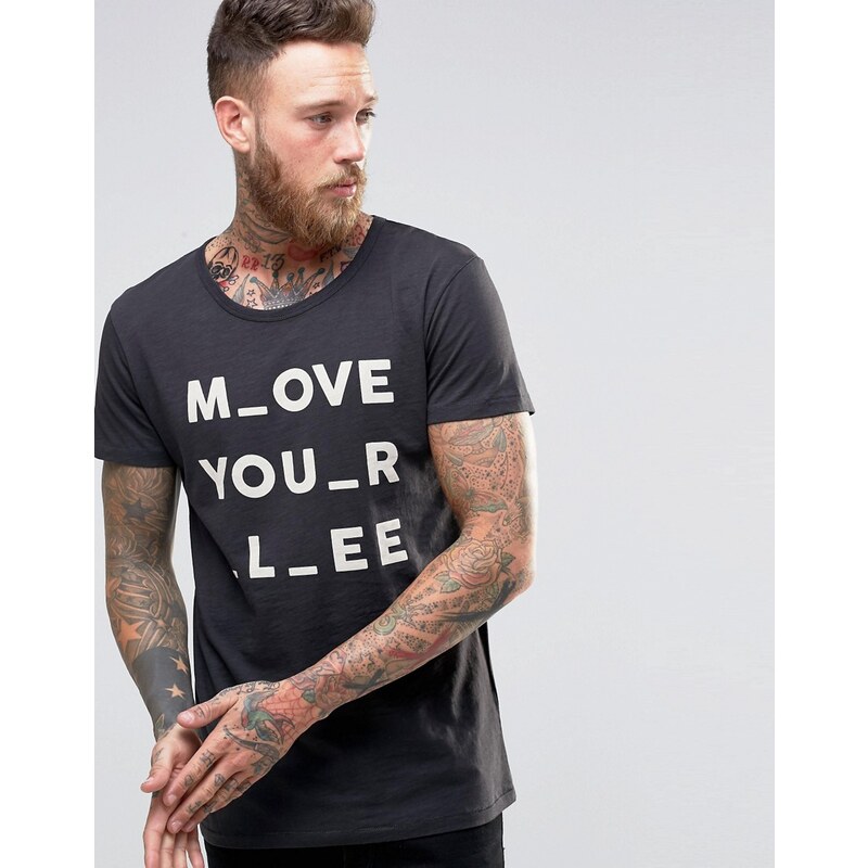 Lee - Move Your - Schwarzes T-Shirt - Schwarz