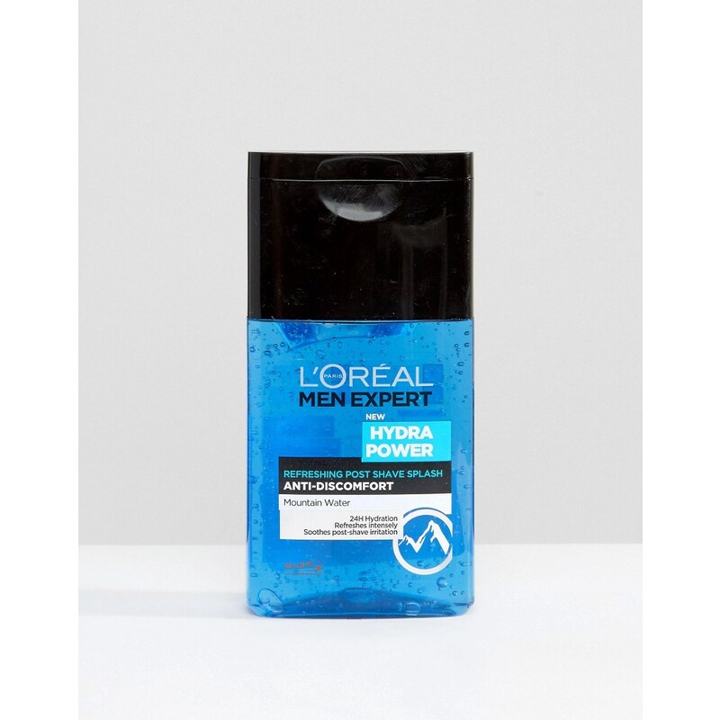 L'Oreal Paris - Men Expert Hydra Power - Erfrischendes Aftershave-Splash, 125 ml - Mehrfarbig
