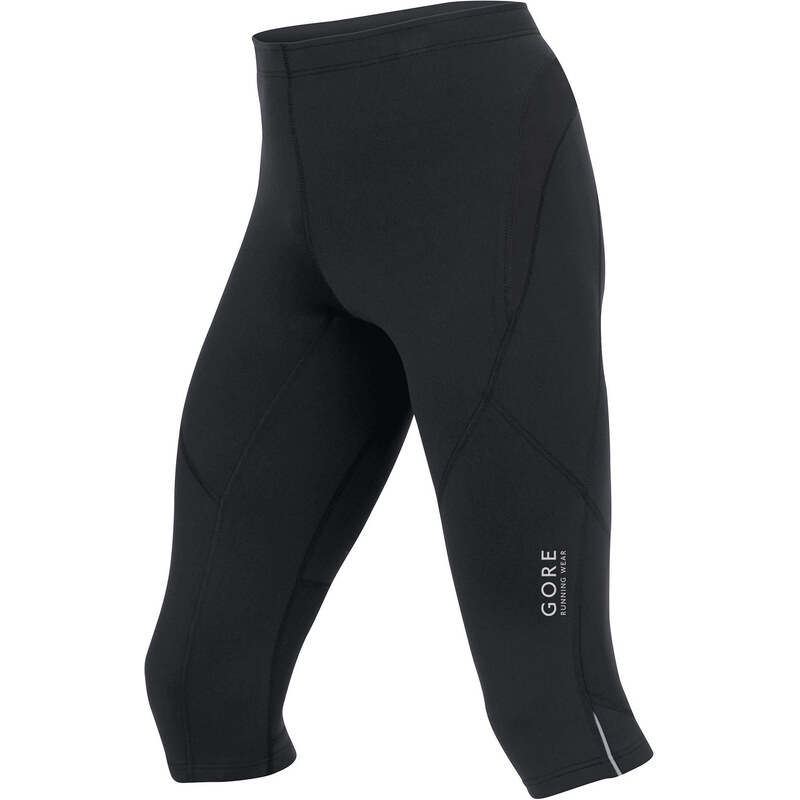 Gore Running Wear: Damen Laufhose / Lauftight Essential 3/4 Tight schwarz, schwarz, verfügbar in Größe S,M,L,XL