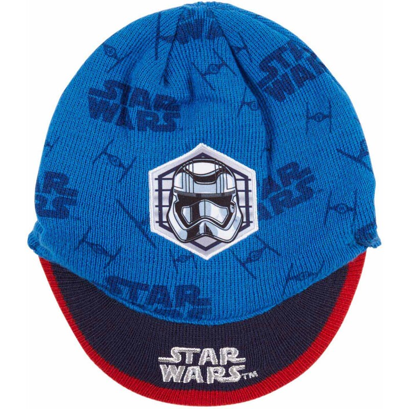Star Wars-The Clone Wars Mütze blau in Größe 52 für Jungen aus 100% Polyacryl