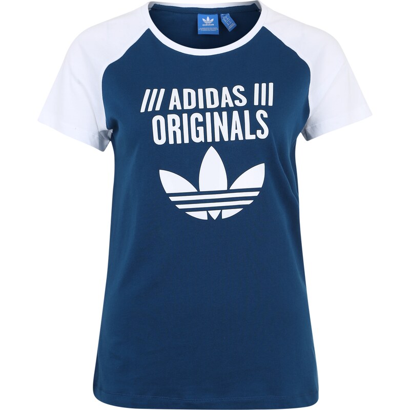 ADIDAS ORIGINALS T Shirt mit Raglanärmeln und Logoprint