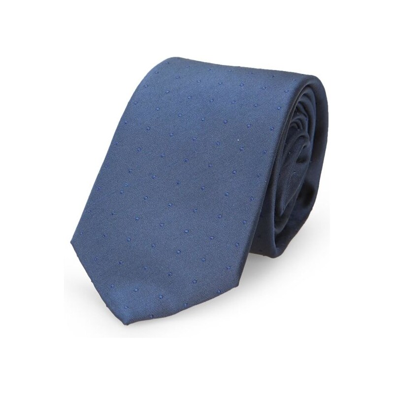 Calvin Klein Blaue Krawatte mit verschwimmendem Punktmuster