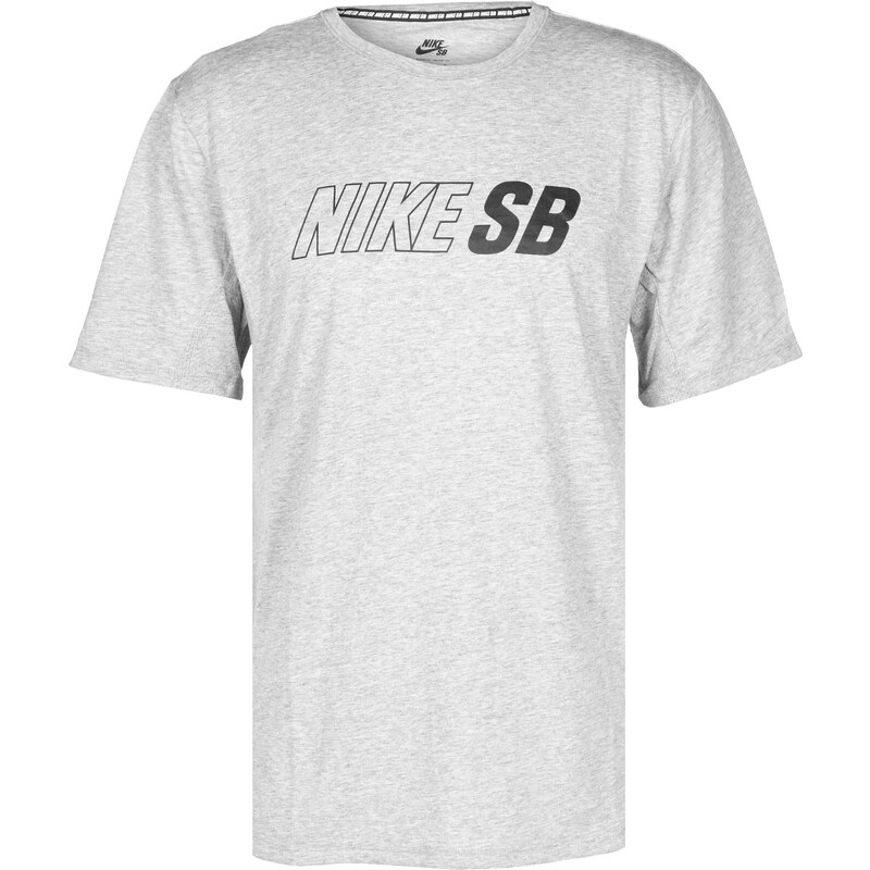 Nike Sb Skyline Cool Top T-Shirts T-Shirt dark grey heather/black