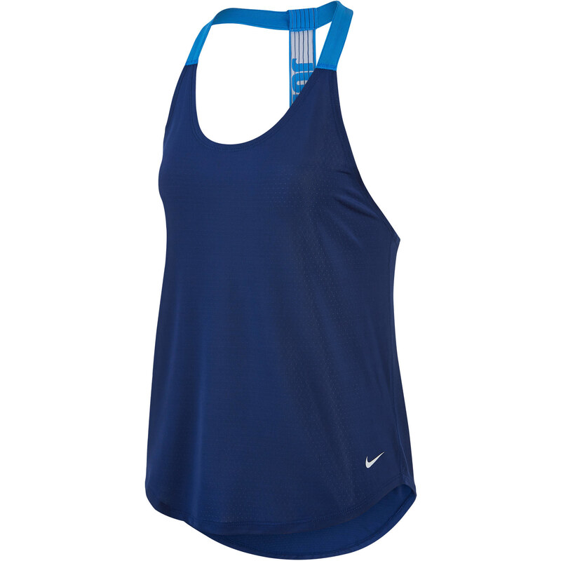 Nike Damen Trainingsshirt / Tank Top Elastika Elevate Just Do It, marine, verfügbar in Größe S