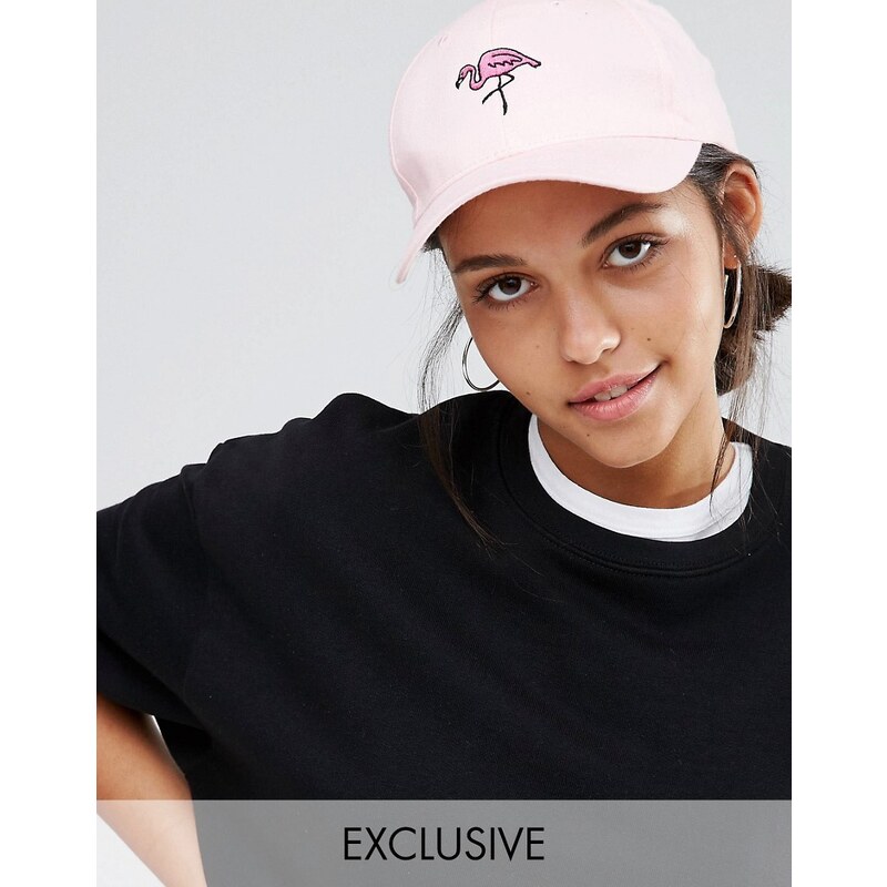 Adolescent Clothing - Flamingo - Baseball-Kappe mit Stickerei - Rosa