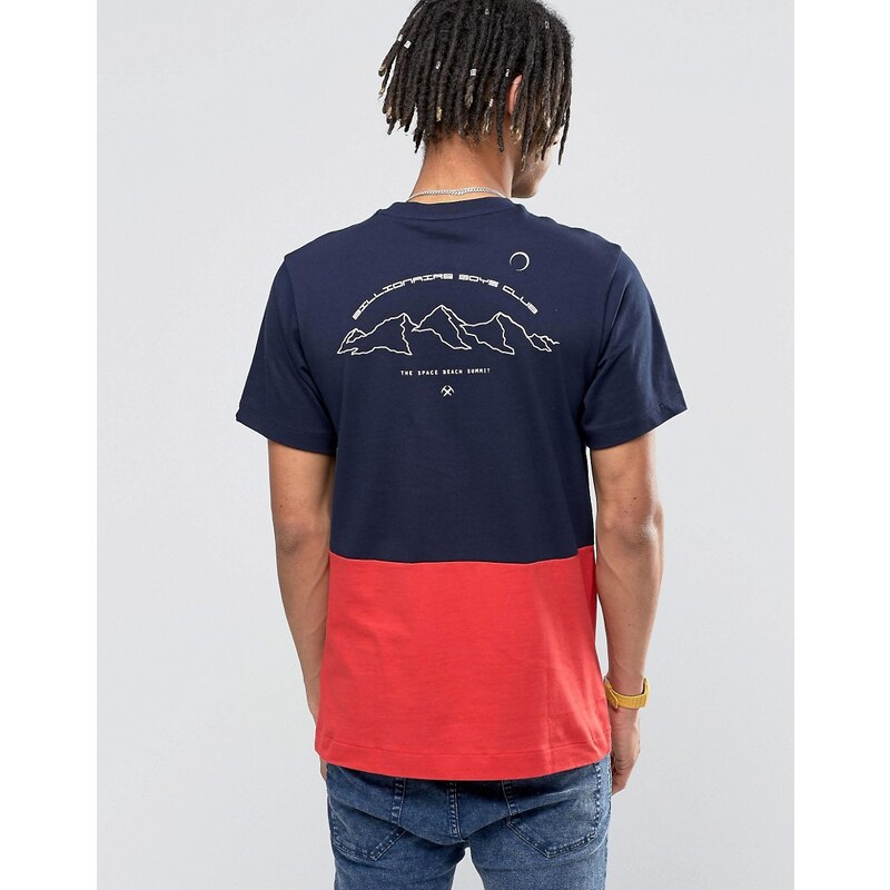 Billionaire Boys Club - T-Shirt mit Einsatz - Marineblau