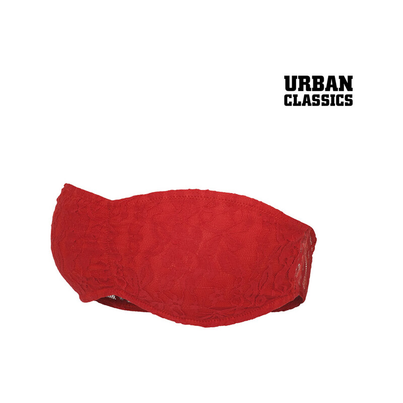 Urban Classics Spitzen-Bandeau-BH - XS