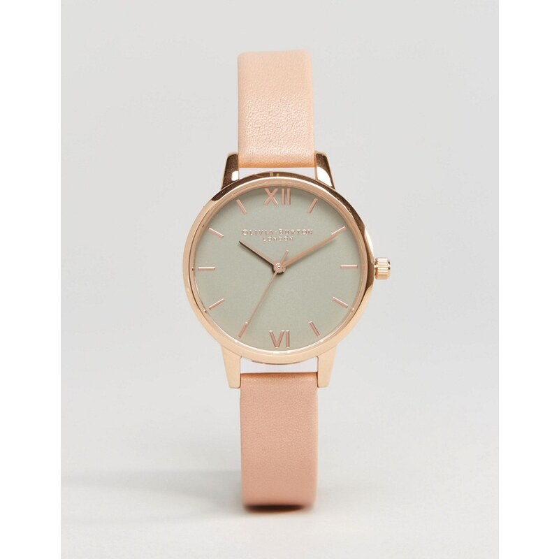 Olivia Burton - Uhr mit mittelgroßem Zifferblatt und rosa Armband, OB15MD60 - Rosa
