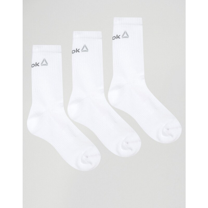 Reebok - Socken mit Logo im 3er Pack - Weiß