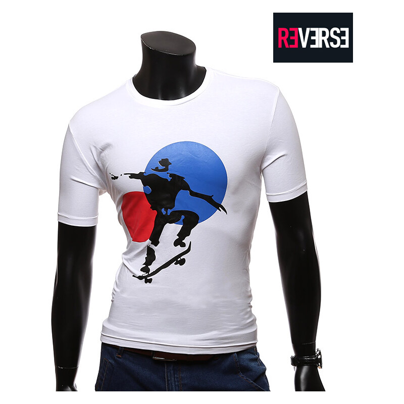 Re-Verse T-Shirt mit Skater-Print - XS