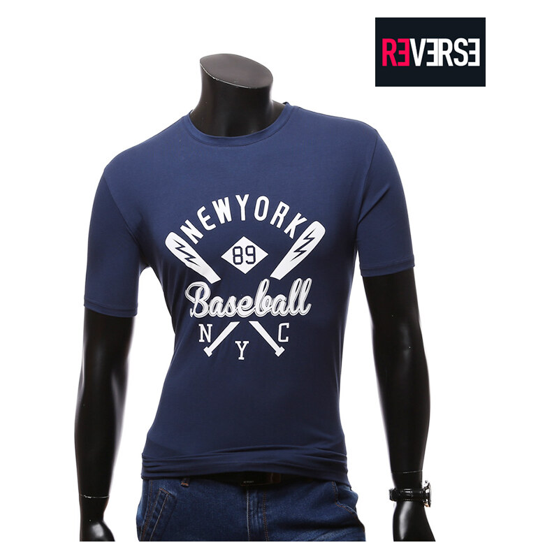 Re-Verse T-Shirt New York Baseball-Print - S