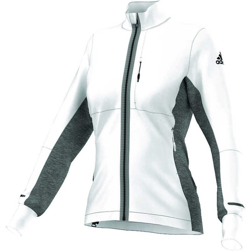 adidas Performance: Damen Laufjacke Xperior Softshell Jacket, weiss, verfügbar in Größe 42