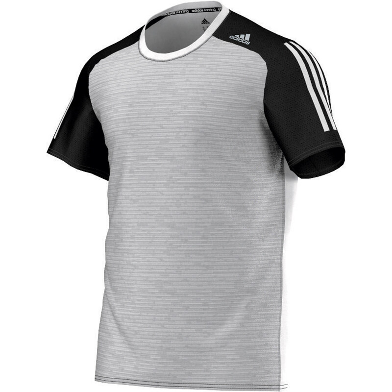 adidas Performance: Herren Laufshirt Response T-Shirt, weiss / schwarz, verfügbar in Größe M