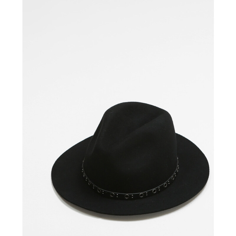 Fedora-Hut mit Ösen Schwarz, Größe S -Pimkie- Mode für Damen