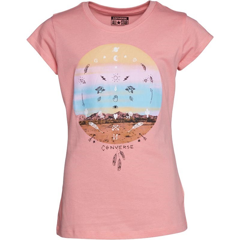 Converse Mädchen Sunset Daybreak T-Shirt Rosa