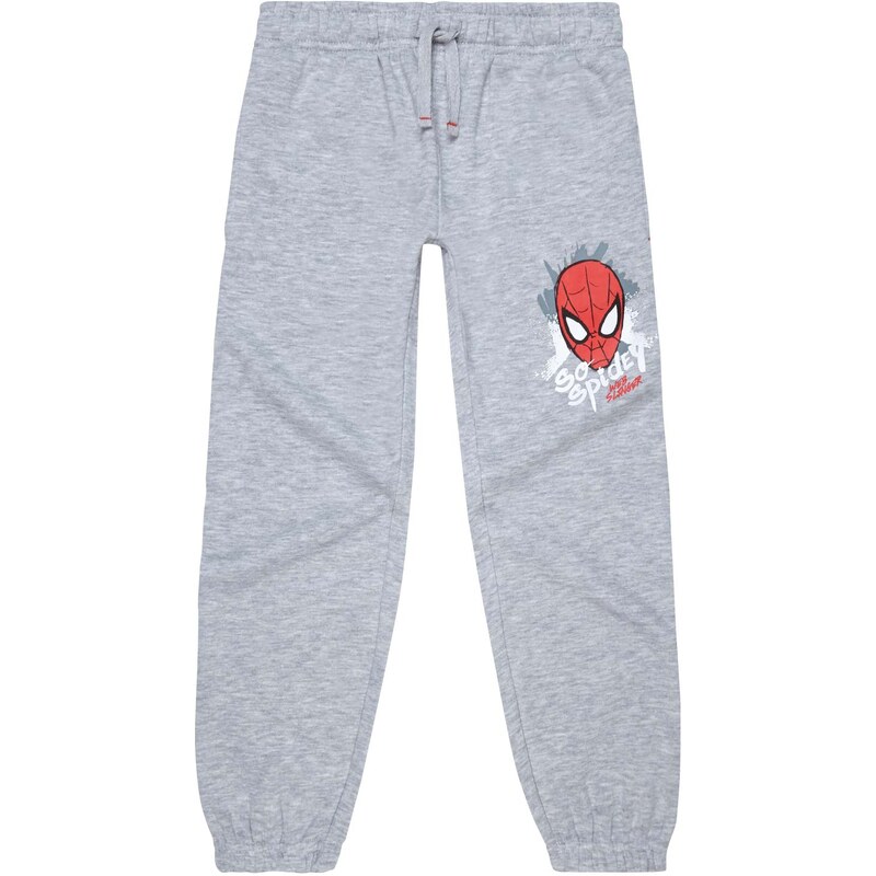 Spiderman Jogginghose grau in Größe 104 für Jungen aus 60 % Baumwolle 40 % Polyester