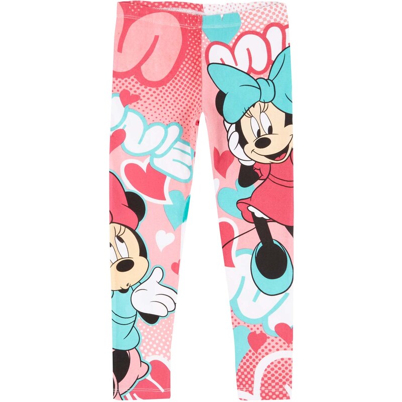 Disney Minnie Leggings pink in Größe 104 für Mädchen aus 95% Baumwolle 5% Elastan